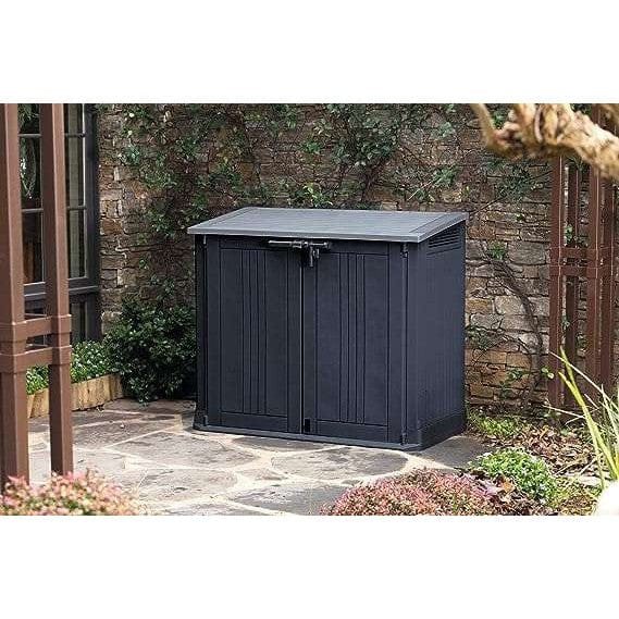 Keter Store It Out Nova 880L Storage Box (with pistons) – Dark Grey with Light Grey Lid - Image 3