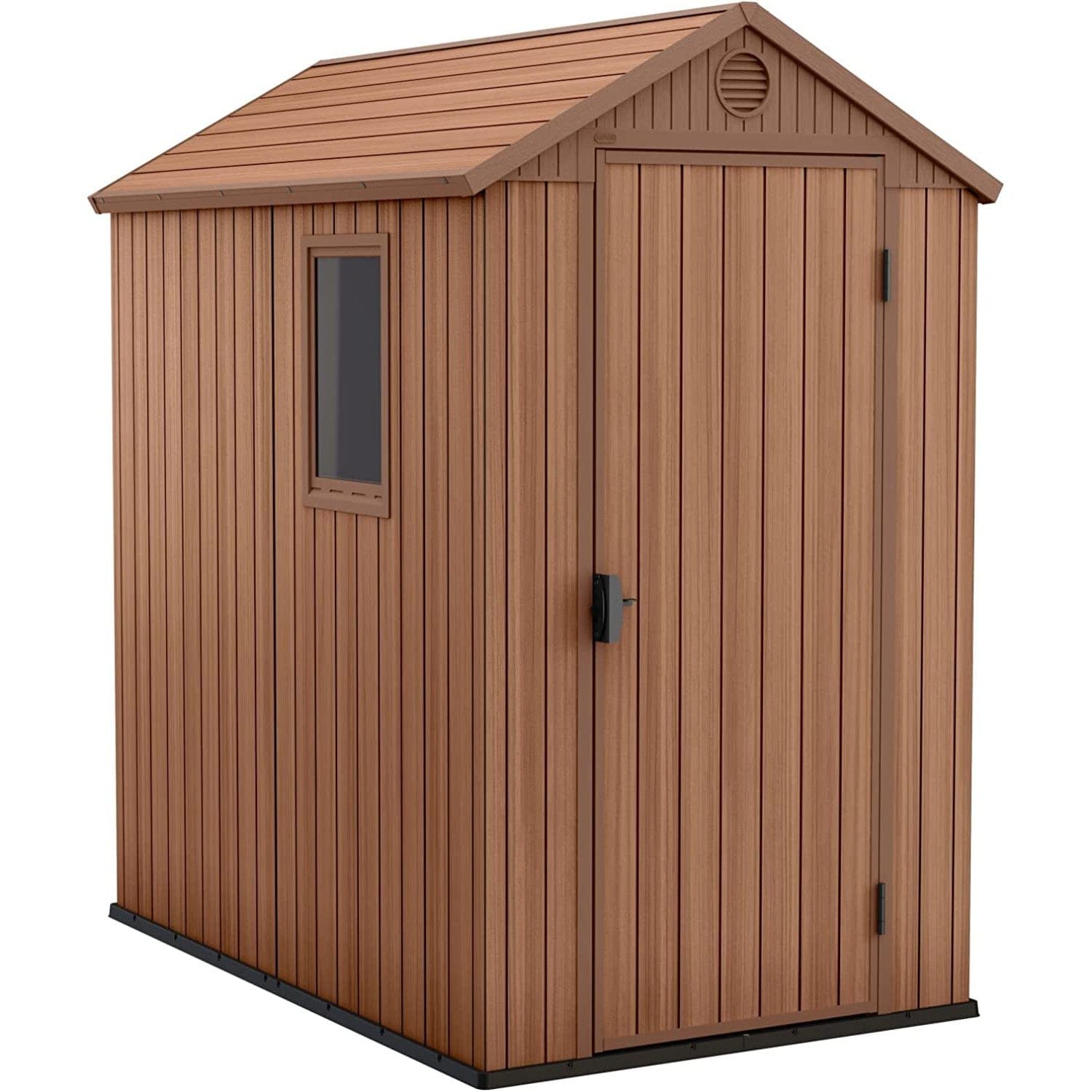 Keter 4’x6′ Darwin Heavy Duty Plastic Garden Shed – Brown - Image 10