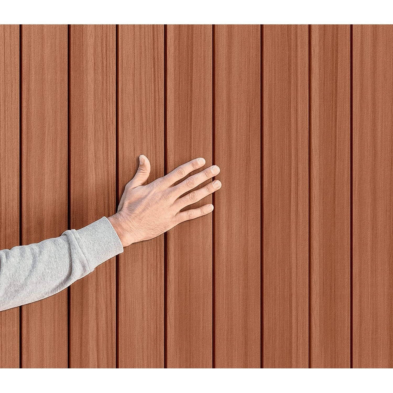 Keter 4’x6′ Darwin Heavy Duty Plastic Garden Shed – Brown - Image 5