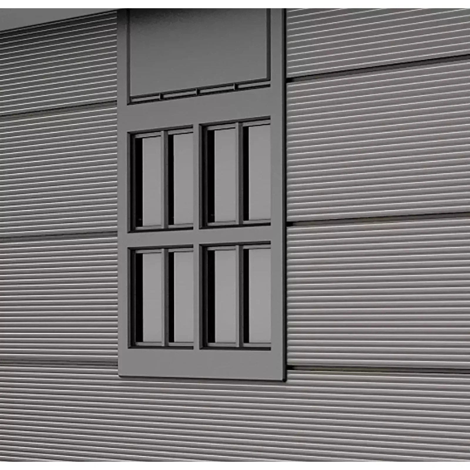 Keter 7.5’x9′ Premier Heavy Duty Plastic Shed – Grey - Image 8