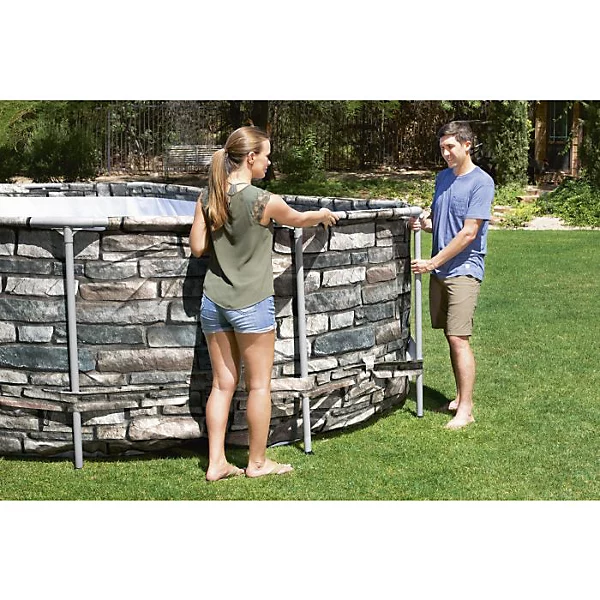 Bestway Power Steel Comfort Jet Series 20ft x 12ft x 48in Oval Pool Set - Image 5