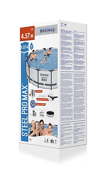 Bestway Pro max Swimming pool with pump (L) 4.57m x (H) 107cm - Image 6