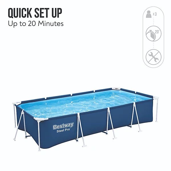 Bestway Steel Pro 13'1" x 6'11" Swimming Pool Set - Image 6