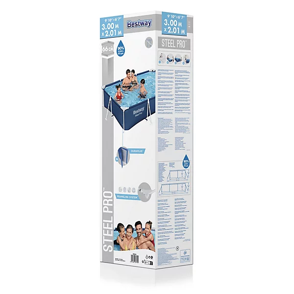 Bestway Steel Pro Family lounge pool (W) 2.01m x (L) 3m - Image 4