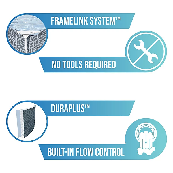 Bestway Steel Pro 13'1" x 6'11" Swimming Pool Set - Image 4