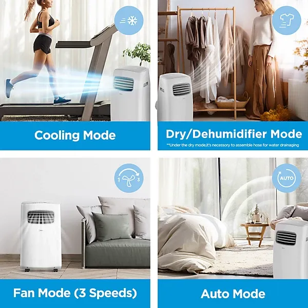 Midea Smart 12000 BTU Portable Air Conditioner - App & Smart Home Compatible, Timer, Window Kit Included - Image 6