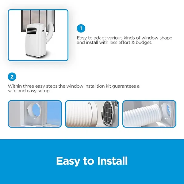 Midea Smart 12000 BTU Portable Air Conditioner - App & Smart Home Compatible, Timer, Window Kit Included - Image 2