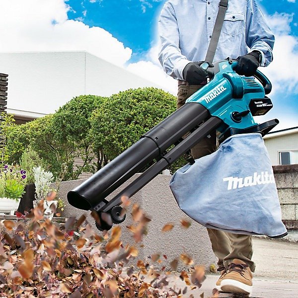 Makita DUB187Z 18V LXT Brushless Cordless Leaf Blower Vacuum + Bag + T Nozzle + - Image 6