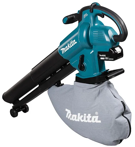 Makita DUB187Z 18V LXT Brushless Cordless Leaf Blower Vacuum + Bag + T Nozzle + - Image 8