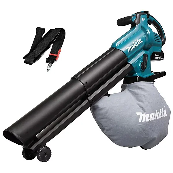 Makita DUB187Z 18V LXT Brushless Cordless Leaf Blower Vacuum + Bag + T Nozzle + - Image 2